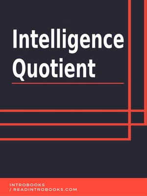 cover image of Intelligence Quotient